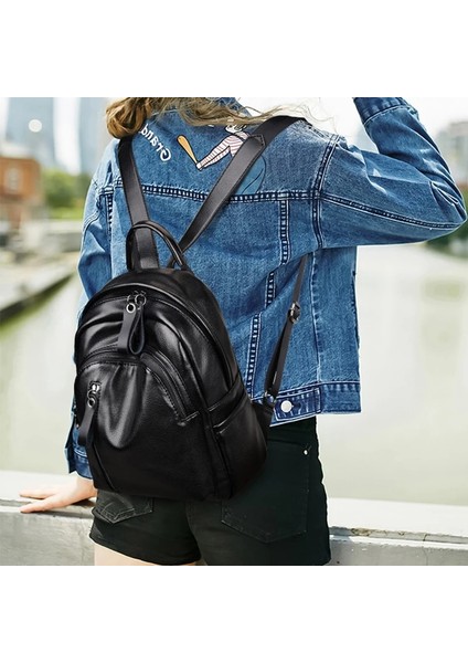 Siyah Kadın Sırt Çantası Moda Anti-Hırsızlık Seyahat Sırt Çantası Lüks Tasarımcı Rahat Lides Omuz Çantaları Yüksek Kaliteli Okul Çantası Kese Dos (Yurt Dışından) fırsatları