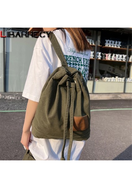 Beyaz Yüksek Kaliteli Kanvas Düz Renk Bayan Sırt Çantası Yeni Büyük Kapasiteli Bayanlar Anti-Hırsızlık Sırt Çantası 2023 Moda Kadın Öğrenci Çantaları (Yurt Dışından) fiyatları