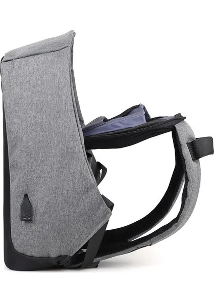 Siyah Crossbody Çanta Erkek Dizüstü Sırt Çantası Seyahat Sırt Çantası Kadın Büyük Kapasiteli Iş USB Şarj Üniversite Öğrencisi Okul Omuz Çantaları Anti-Hırsızlık Çanta (Yurt Dışından)