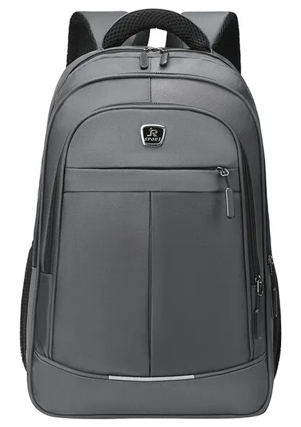 Gri Tek Boyut Siyah Pc Sert Kabuk Çanta Eğlence Işe Gidiş Su Geçirmez Hafif Iş Sırt Çantası Erkek Sırt Çantası Anti-Hırsızlık Kilit Bilgisayar Çantası (Yurt Dışından)