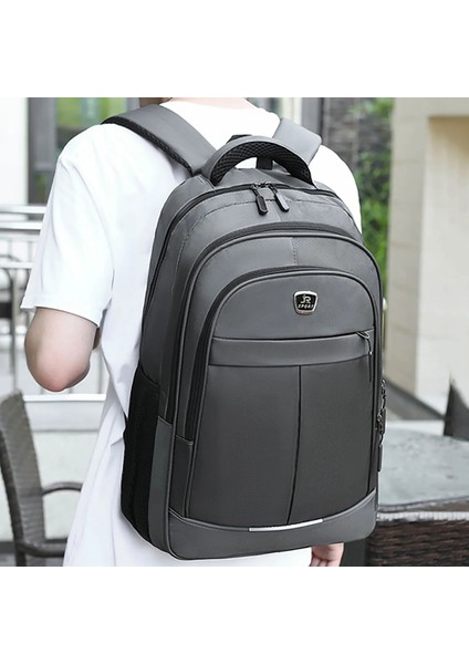 Gri Tek Boyut Siyah Pc Sert Kabuk Çanta Eğlence Işe Gidiş Su Geçirmez Hafif Iş Sırt Çantası Erkek Sırt Çantası Anti-Hırsızlık Kilit Bilgisayar Çantası (Yurt Dışından) fırsatları