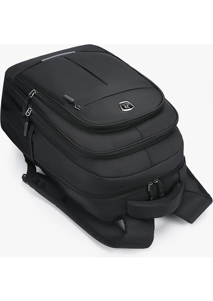 Gri Tek Boyut Siyah Pc Sert Kabuk Çanta Eğlence Işe Gidiş Su Geçirmez Hafif Iş Sırt Çantası Erkek Sırt Çantası Anti-Hırsızlık Kilit Bilgisayar Çantası (Yurt Dışından) indirimleri