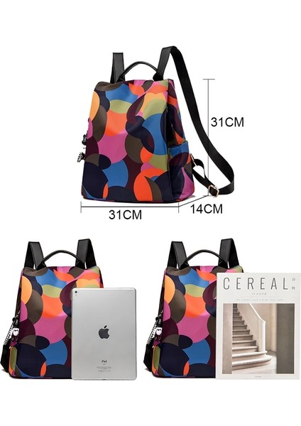 Renk Renk Anti-Hırsızlık Kadın Sırt Çantası Yüksek Kaliteli Tasarımcı Seyahat Su Geçirmez Sırt Çantası Moda Büyük Kapasiteli Okul Kitap Çantası Sırt Çantası (Yurt Dışından) modelleri