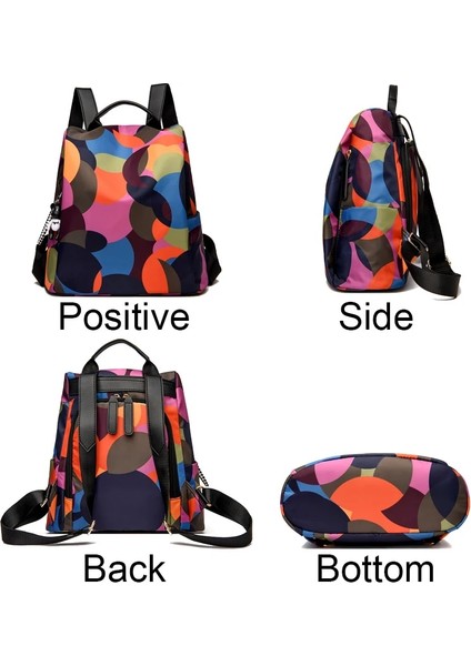 Renk Renk Anti-Hırsızlık Kadın Sırt Çantası Yüksek Kaliteli Tasarımcı Seyahat Su Geçirmez Sırt Çantası Moda Büyük Kapasiteli Okul Kitap Çantası Sırt Çantası (Yurt Dışından) fırsatları