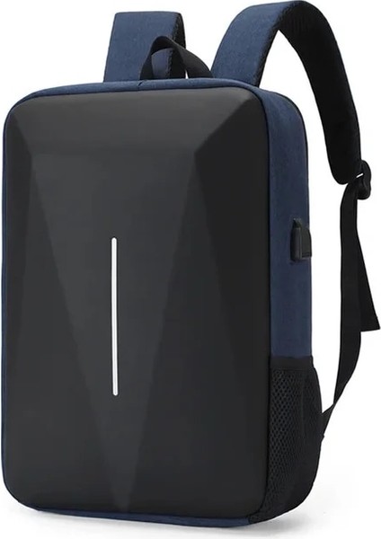Mavi Xiaomi Pc Sert Kabuk Sırt Çantaları Eğlence Işe Gidiş Su Geçirmez Hafif Iş Çantası Erkek Serin Sırt Çantası Anti-Hırsızlık Bilgisayar Çantası (Yurt Dışından)