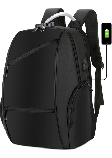 Mavi 30X43X18 cm Toposhine Anti Hırsızlık Şifre Kilidi Erkekler Iş Sırt Çantası Şarj USB Tasarım 15.6 Inç Dizüstü Sırt Çantası Schoolbag Kolej Sırt Çantası (Yurt Dışından) fırsatları