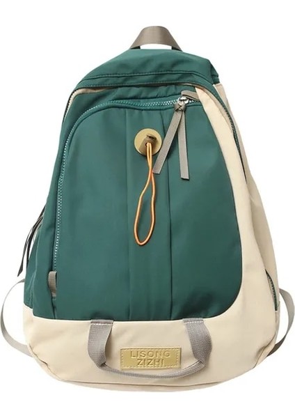 Yeşil Seyahat Kadın Naylon Sırt Çantası Anti-Hırsızlık Rahat Gençlik Bayan Okul Çantası Kadın Kadın Omuz Çantaları Sırt Çantası (Yurt Dışından)