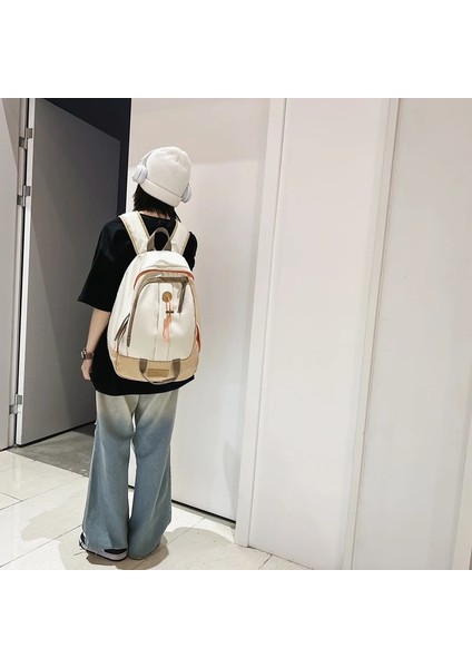 Yeşil Seyahat Kadın Naylon Sırt Çantası Anti-Hırsızlık Rahat Gençlik Bayan Okul Çantası Kadın Kadın Omuz Çantaları Sırt Çantası (Yurt Dışından) fırsatları