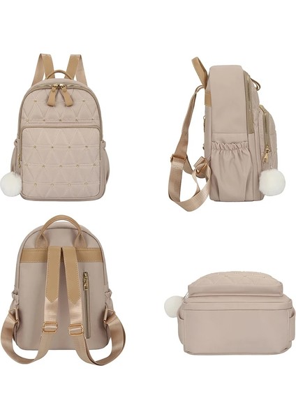 Siyah Stil 2 Moda Perçin Tasarımcı Sırt Çantaları Kadın Çok Fonksiyonlu Anti-Hırsızlık Omuz Çantası Genç Kız Küçük Okul Çantaları Mochila 2023 Yeni (Yurt Dışından) fırsatları