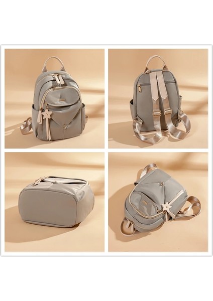 Siyah 11 Inç Sırt Çantası Kız Kadınlar Için Şık Seyahat Çantaları Su Geçirmez Moda Sırt Çantası 2024 Yeni Tasarım Basit Anti-Hırsızlık Schoolbag Estetik (Yurt Dışından) indirimleri