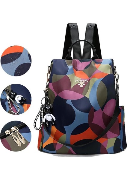 Yıldızlı Gökyüzü Siyah 15 Inç Moda Anti Hırsızlık Kadın Sırt Çantası Dayanıklı Oxford Tarzı Kumaş Okul Sırt Çantası Güzel Kız Okul Sırt Çantaları Kadın Seyahat Sırt Çantaları (Yurt Dışından) modelleri