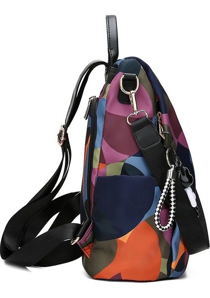 Yıldızlı Gökyüzü Siyah 15 Inç Moda Anti Hırsızlık Kadın Sırt Çantası Dayanıklı Oxford Tarzı Kumaş Okul Sırt Çantası Güzel Kız Okul Sırt Çantaları Kadın Seyahat Sırt Çantaları (Yurt Dışından) fırsatları