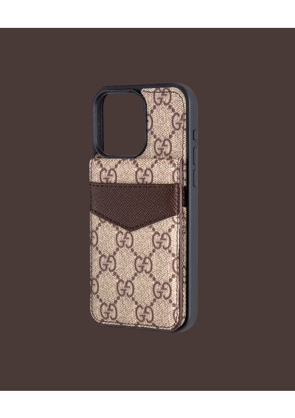 Kahve Kartlıklı Telefon Kılıfı - DK177 - Iphone 15 fırsatları