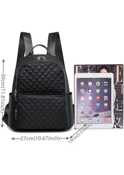 Mor Lüks Tasarımcı Anti Hırsızlık Kadın Sırt Çantası Yüksek Kaliteli Dayanıklı Naylon Okul Omuz Çantası Moda Rahat Kızlar Seyahat Sırt Çantası (Yurt Dışından) modelleri