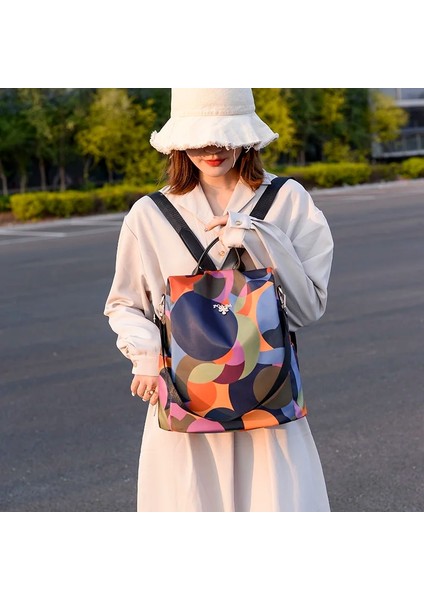 Stil-E Yaz 2023 Çok Fonksiyonlu Anti-Hırsızlık Sırt Çantaları Oxford Kumaş Omuz Çantaları Gençler Kızlar Için Büyük Kapasiteli Seyahat Okul Çantası (Yurt Dışından) fırsatları