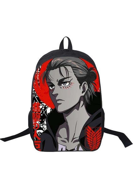 Koyu Gri Titan Anime Okul Sırt Çantası Şık 3D Baskı Sırt Çantaları Öğrenci Kawaii Sırt Çantası Zip Anti-Hırsızlık Laptop Çantası 2023 Yeni Mochila (Yurt Dışından) modelleri