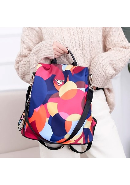 Beyaz Graffiti Yeni Moda Anti Hırsızlık Kadın Sırt Çantası Dayanıklı Kumaş Oxford Okul Çantası Pretty Stil Kız Okul Sırt Çantası Kadın Seyahat Sırt Çantası (Yurt Dışından) fiyatları