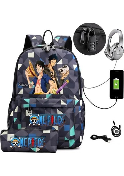 Resim Rengi 16 Inç Sıcak Tek Parça Luffy Sırt Çantası Rahat Erkek Bilgisayar Okul Çantası 15.6 Inç Laptop Çantası Arka Işık Anti Hırsızlık Seyahat Mochila Infantil (Yurt Dışından) fiyatları