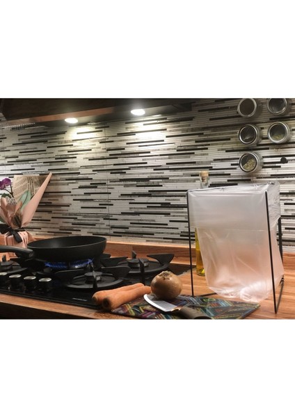 Özel Tasarım Her Poşetle Uyumlu Tezgah Üstü, Kamp, Piknik Çöp Poşeti Teli (Siyah) modelleri