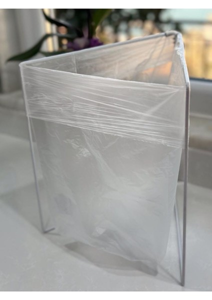 Özel Tasarım Her Poşetle Uyumlu Tezgah Üstü Çöp Poşeti Teli, Kamp, Piknik Çöp Poşeti Teli (Beyaz)