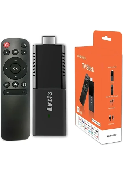 Tvr3 Box S Tv Stick Android Box 4K Android 13 Sürüm 2gb Ram 16GB Hafıza Wifi 2.4 Android Tv