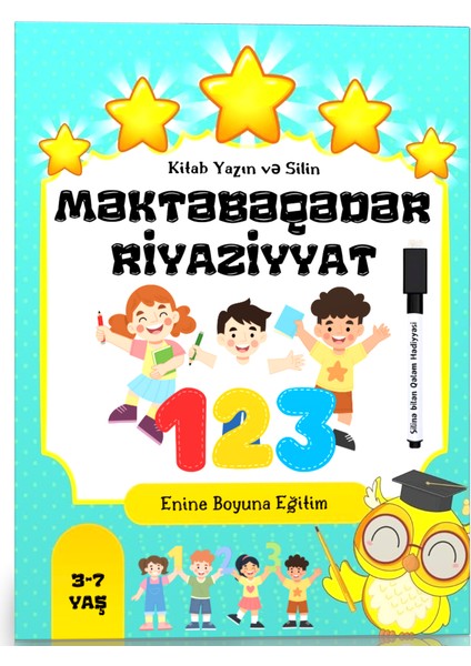 Okul Öncesi Matematik Yaz - Sil Kitabı