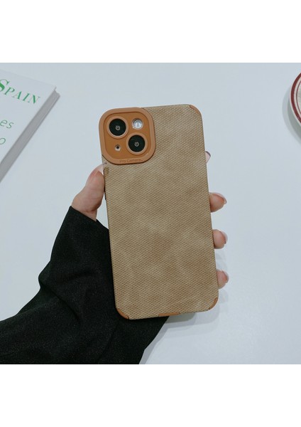 iPhone 13 Tpu+Pu Deri Kabuk Cep Telefon Kılıfı (Yurt Dışından)