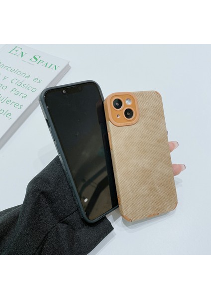 iPhone 13 Tpu+Pu Deri Kabuk Cep Telefon Kılıfı (Yurt Dışından)
