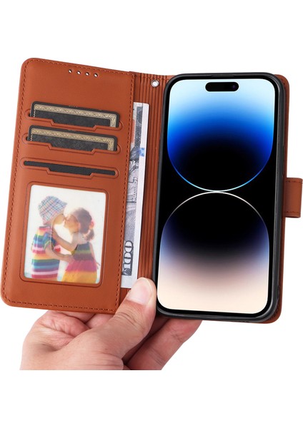 iPhone 14 Pro Max Max Katlanabilir Stant Çıkarılabilir Deri Telefon Kılıfı (Yurt Dışından) indirimleri