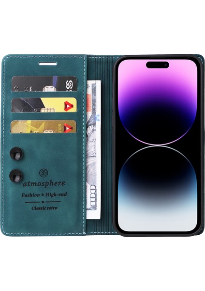 iPhone 14 Pro Max Deri Emme Kupaları Kapatma Telefon Kılıfı (Yurt Dışından)
