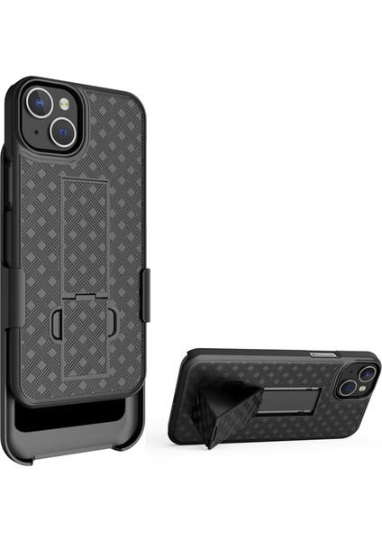 iPhone 15 Plus Pc+Tpu Kayar Ekran Döndürülebilir Klipli Telefon Kılıfı (Yurt Dışından) fiyatları