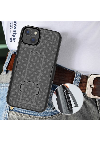 iPhone 15 Plus Pc+Tpu Kayar Ekran Döndürülebilir Klipli Telefon Kılıfı (Yurt Dışından) indirimleri