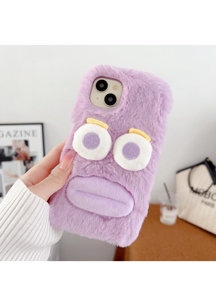 iPhone 15 Plus Cartoon Sosis Şeklinde Dudak Peluş+Tpu Fall Anti Tele Anti Telefon Kılıfı (Yurt Dışından) fiyatları