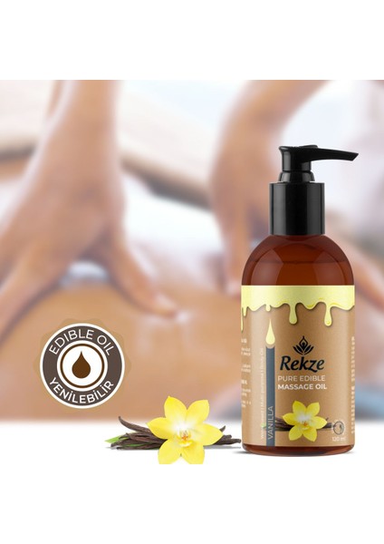 Vanilya Aromalı Masaj Yağı - 3 Paket - Doğal Rahatlatıcı Formül - 120 ml