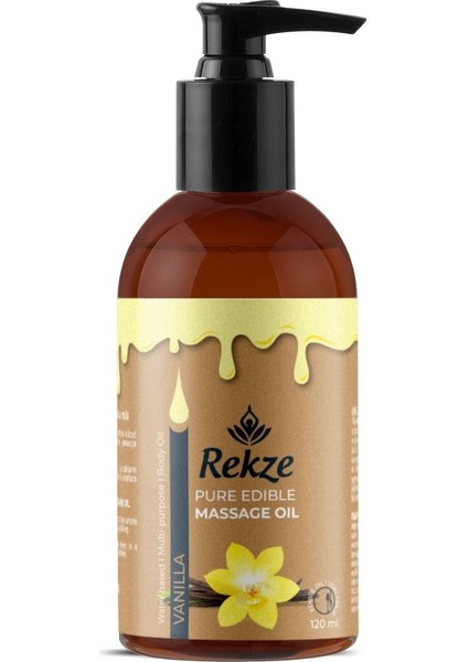 Vanilya Aromalı Masaj Yağı - Doğal Rahatlatıcı Formül - 120 ml