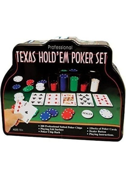 200 Chip Texas Hold'em Poker Set fiyatları