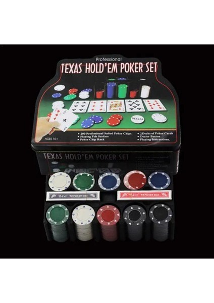 200 Chip Texas Hold'em Poker Set modelleri
