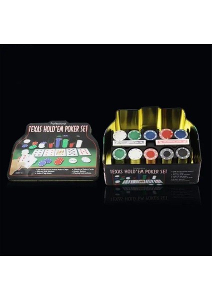 200 Chip Texas Hold'em Poker Set fırsatları