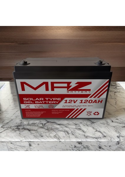 12 Volt 120 Amper Solar Jel Akü 12V 120AH (Yeni Üretim) indirimleri