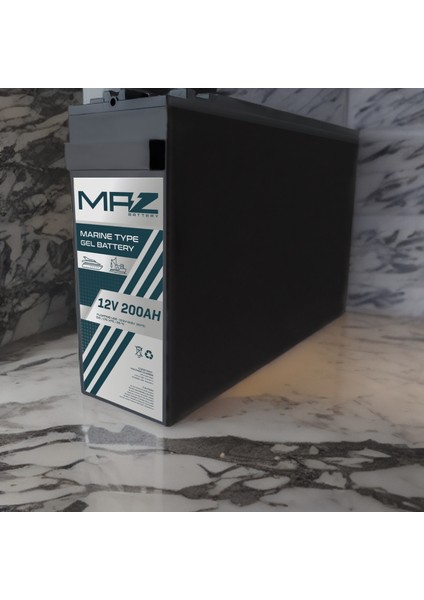 12 Volt 200 Amper Marine Jel Akü 12V 200AH (Yeni Üretim) modelleri
