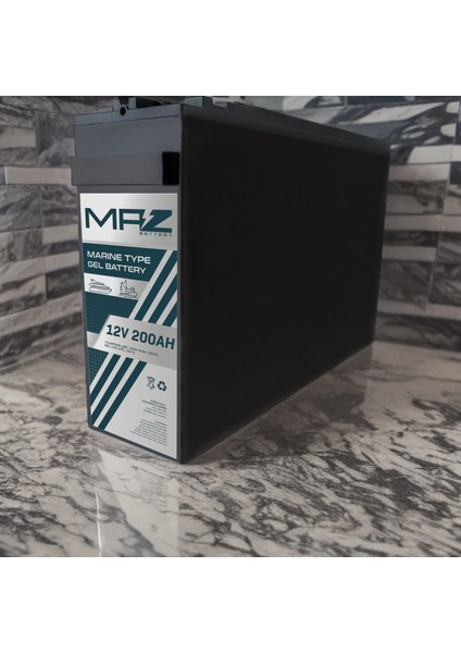 12 Volt 200 Amper Marine Jel Akü 12V 200AH (Yeni Üretim) fırsatları