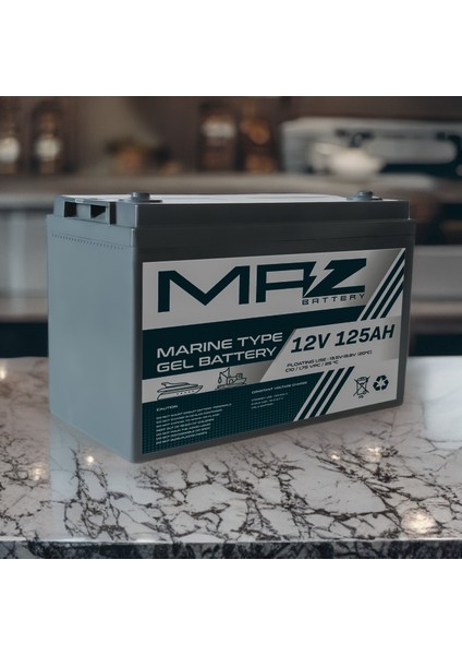 12 Volt 125 Amper Marine Jel Akü 12V 125AH (Yeni Üretim) fiyatları