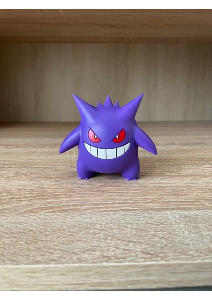 3D Layer Craft Pokemon Gengar Figürü 12 cm Boyalı