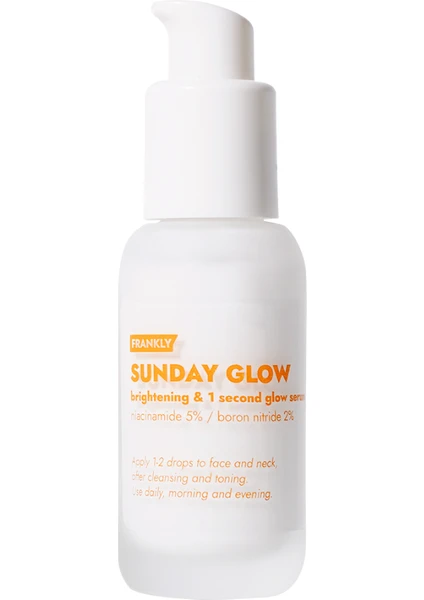 %5 Niacinamide İçeren Cilt Tonu Eşitleyici, Aydınlatıcı ve Leke Karşıtı Sunday Glow Serum 30 ml