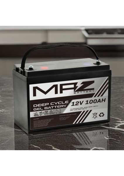 12 Volt 100 Amper Deep Cycle Jel Akü 12V 100AH Yeni Ürün