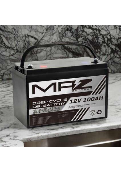 12 Volt 100 Amper Deep Cycle Jel Akü 12V 100AH Yeni Ürün