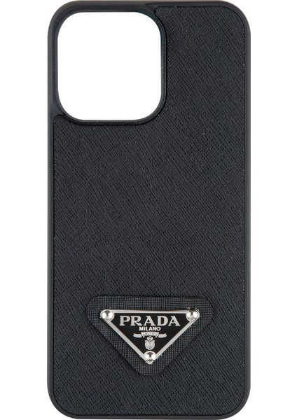 Siyah Deri Telefon Kılıfı - DK180 - Iphone 14 Promax