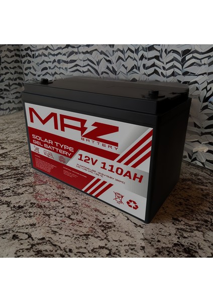 12 Volt 110 Amper Solar Jel Akü 12V 110AH (Yeni Üretim) modelleri