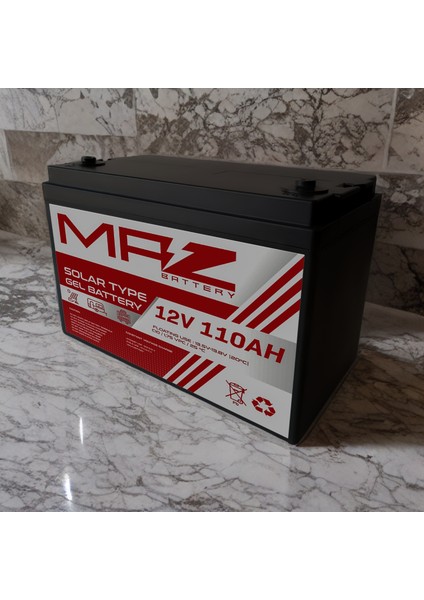 12 Volt 110 Amper Solar Jel Akü 12V 110AH (Yeni Üretim) fırsatları