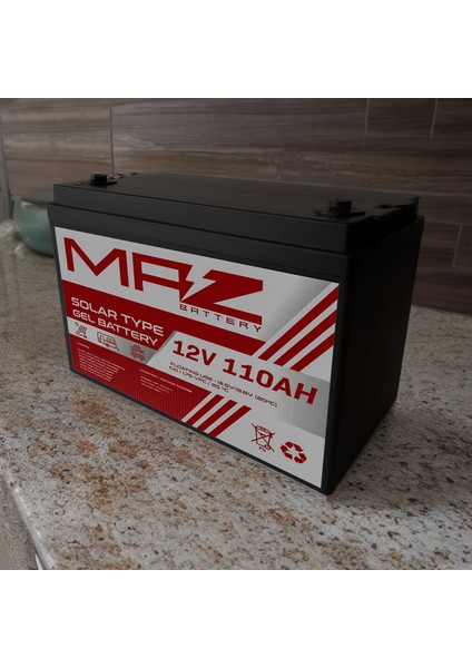 12 Volt 110 Amper Solar Jel Akü 12V 110AH (Yeni Üretim) indirimleri